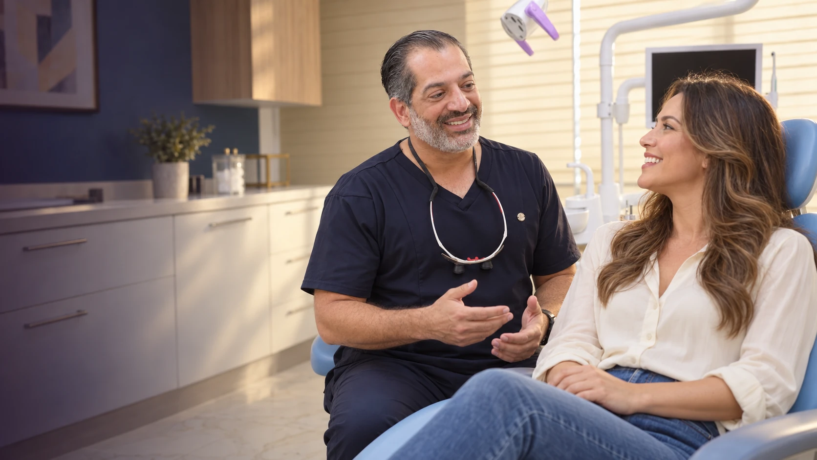 Consultation scene with Dr. Collado